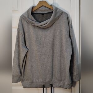 Esmara Black/White Twisted Cowl Neck Women Sweater Top